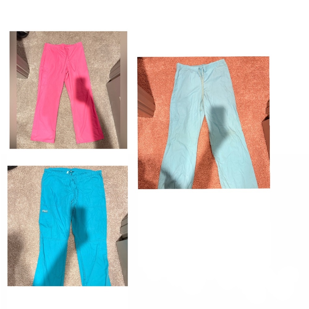 Blue and Pink Scrub Pants